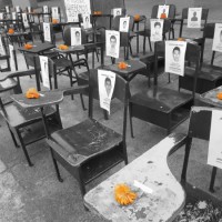 Ayotzinapa-bancas