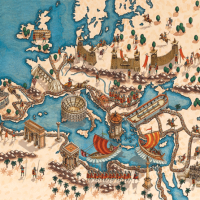El Imperio Romano, de Isaac Asimov Roma-mapa-ilustrado