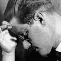 ca. 1910s --- James Joyce in Pensive Pose --- Image by © CORBIS